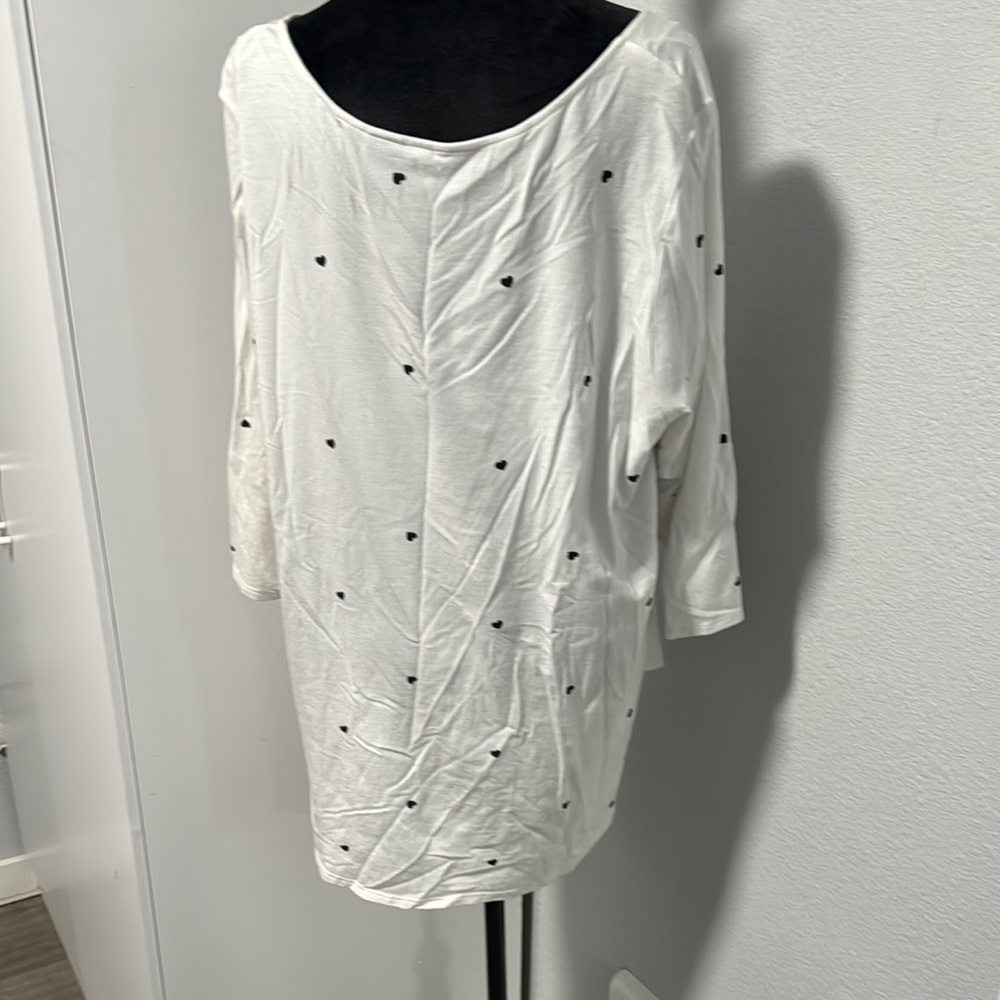 Cynthia Rowley White Boxy 3/4 Sleeve Tunic - Picture 3 of 5